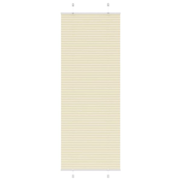 vidaXL Store plissé crème 70x200 cm largeur du tissu 69 4 cm polyester