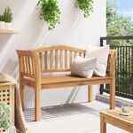 vidaXL Banc de jardin 120x53.5x85 cm en bois massif de teck