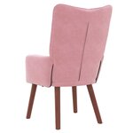 vidaXL fauteuil Rose 63 x 67 x 94 cm Velours