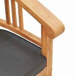 vidaXL Chaises de jardin 2 Pièces Marron 63 x 58 x 89 cm