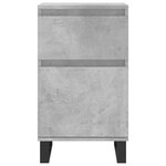 vidaXL Buffet gris béton 40x35x70 cm bois d'ingénierie