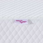 vidaXL Surmatelas Blanc 120 x 200 cm Tissu Jacquard