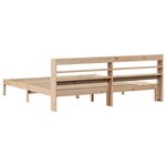 vidaXL Cadre de lit sans matelas 200x200 cm bois massif de pin
