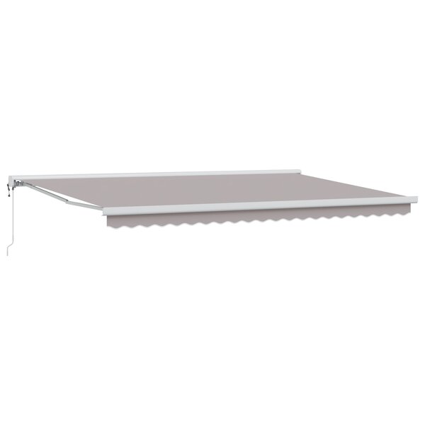 vidaXL Auvent rétractable automatique gris clair 500x300 cm