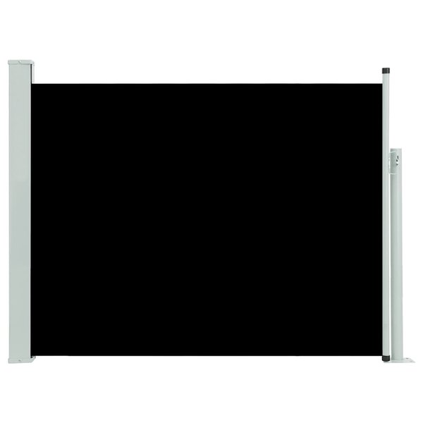vidaXL Auvent latéral rétractable de patio 140x500 cm Noir