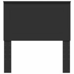 vidaXL Tête de lit avec tête de lit Chêne noir 80 cm Bois d'ingénierie