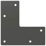 vidaXL Pieds en épingle à cheveux pour table basse 4 pièces Anthracite 42 cm Acier massif