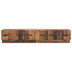 vidaXL Meuble TV Bois ancien 147 x 34 5 x 27 cm Bois d'ingénierie