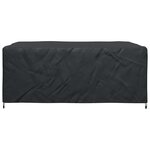 vidaXL Housse pour mobilier d'extérieur Noir 220 x 190 x 85 cm 210D