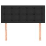 vidaXL Tête de lit Noir 100x5x78/88 cm Similicuir