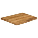 vidaXL Dessus de table 60x60x2 5 cm bord vivant bois massif manguier