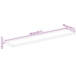 vidaXL Dessus de table 140x50x3 8cm rectangulaire bois massif récupéré