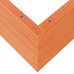vidaXL Jardinière cire marron 110x110x46 cm bois de pin massif