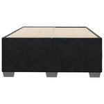 vidaXL Cadre de lit sans matelas noir 120x200 cm velours