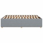 vidaXL Cadre de lit sans matelas gris clair 140x190 cm tissu