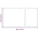vidaXL Écran de balcon 110 x 800 cm Tissu Oxford Rectangulaire Rouge