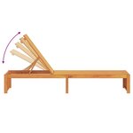 vidaXL Chaise longue 200x55x30 cm en bois d'acacia massif