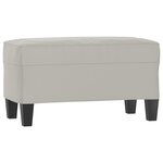 Banc banquette 70 x 35 x 41 cm tissu microfibre gris clair 02_0010694