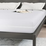 vidaXL Matelas Blanc 140 x 190 cm Polyester