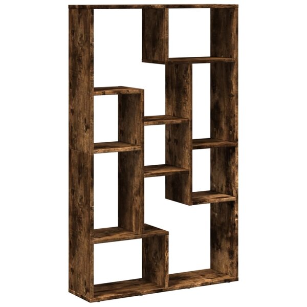 vidaXL Bibliothèque chêne fumé 72x20x120 cm bois d'ingénierie
