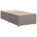 vidaXL Sommier à lattes de lit avec matelas Taupe 100x200 cm Tissu