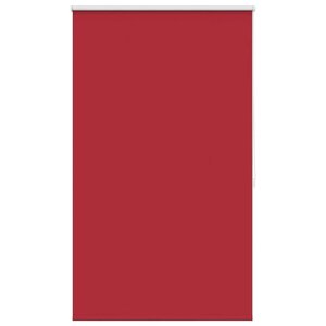 vidaXL Store enrouleur occultant 124 4 x 175 cm  largeur du tissu 120 cm  rouge
