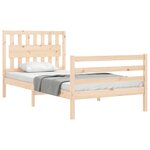 vidaXL Cadre de lit sans matelas 100x200 cm bois massif