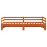 vidaXL Lit de jour et lit gigogne sans matelas 90x190 cm bois massif