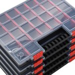 vidaXL Boîtes d'assortiment 10 Pièces 40x30x5 cm Polypropylène