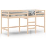 vidaXL Lit mezzanine d'enfants sans matelas avec échelle 90x200 cm