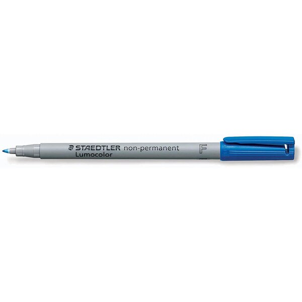Marqueur non-permanent 'lumocolor 316' fin 0 6 mm bleu staedtler