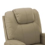 Vidaxl fauteuil releveur inclinable cappuccino similicuir