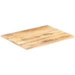 vidaXL Dessus de table Bois de manguier solide 25-27 mm 80x60 cm
