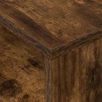 vidaXL Table d'appoint 2 Pièces Chêne fumé 40 5 x 40 x 45 cm