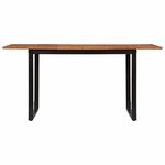 vidaXL Table à manger 160x80x75 cm bois massif d'acacia