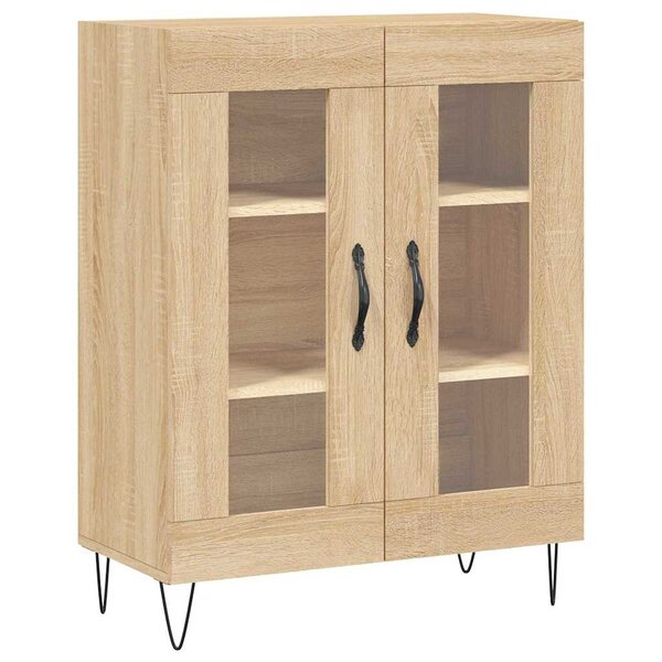 vidaXL Buffet chêne sonoma 69 5x34x90 cm bois d'ingénierie