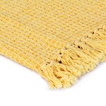 vidaXL Couverture en coton 220 x 250 cm Jaune moutarde