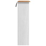 vidaXL Hutch ASKIM Blanc 91 x 30 x 104 cm Bois massif en pin