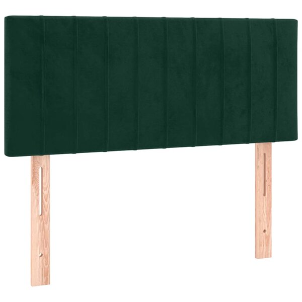 vidaXL Tête de lit Vert foncé 80x5x78/88 cm Velours