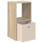 vidaXL Table de chevet 2 pc Chêne Sonoma 35 x 32 x 68 5 cm