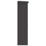 vidaXL Boîte de dépôt de colis Noir 44.5 x 29 x 110.5 cm Acier