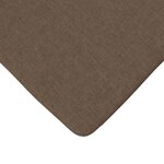 vidaXL Coussins de siège 4 Pièces Marron 40 x 40 x 3 cm tissu