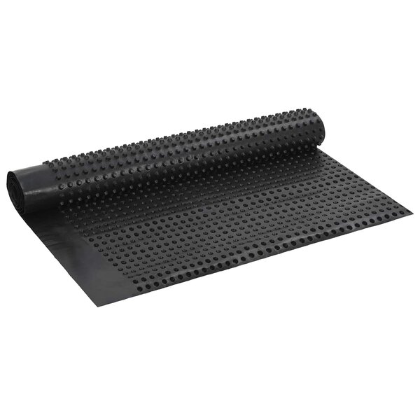 vidaXL Feuille de drainage nervurée Noir 1 x 10 m HDPE