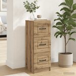 vidaXL Armoire à tiroirs 33 x 34 5 x 87 cm Bois d'ingénierie