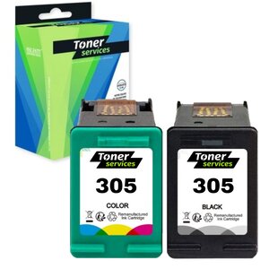 Compatible HP 305 Pack 2 cartouches Noire et couleurs