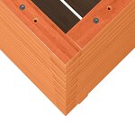 vidaXL Jardinière cire marron 60x60x72 cm bois de pin massif
