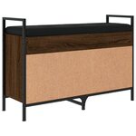 vidaXL Banc à chaussures chêne marron 85 5x32x57 5cm bois d'ingénierie