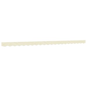 vidaXL Tissu de remplacement de cantonnière d’auvent rayure crème 5 m