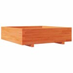 vidaXL Jardinière cire marron 90x90x26 5 cm bois de pin massif