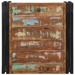 vidaXL Table basse multicolore 50x50x35 cm bois de récupération massif